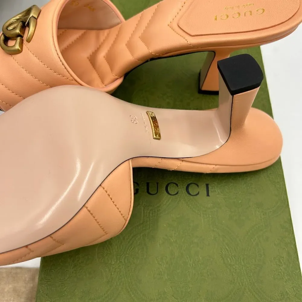 Women’s Gucci, GG Marmont quilted mules size 39 made in Italy - Picture 7 of 9